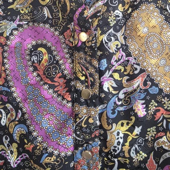 NWT Esqualo Paisley Long Sleeve Midi Dress - Size 12 Boho Chic - Picture 12 of 16